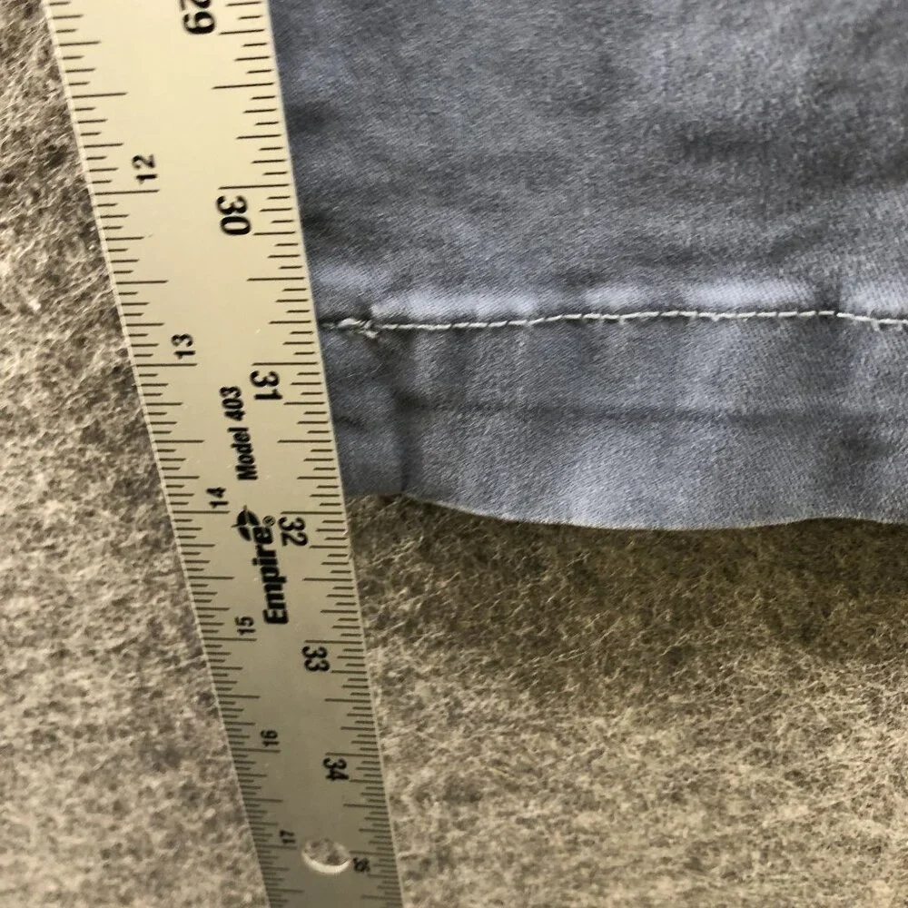 Gap Lived In Slim Chino Pants Mens 34x32‎ In Blue Pearl Stretch Flat Front